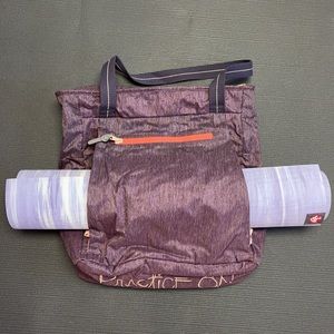 Manduka Yoga Mat Bag Tote Like New Purple